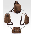 Chegada nova Highlander Webbing Haversack Mens Messenger Bag